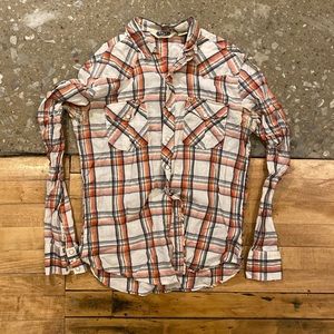 Salt Valley button/snap plaid cowboy shirt